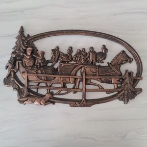 Copper-Tone Winter Wonderland Wall Art